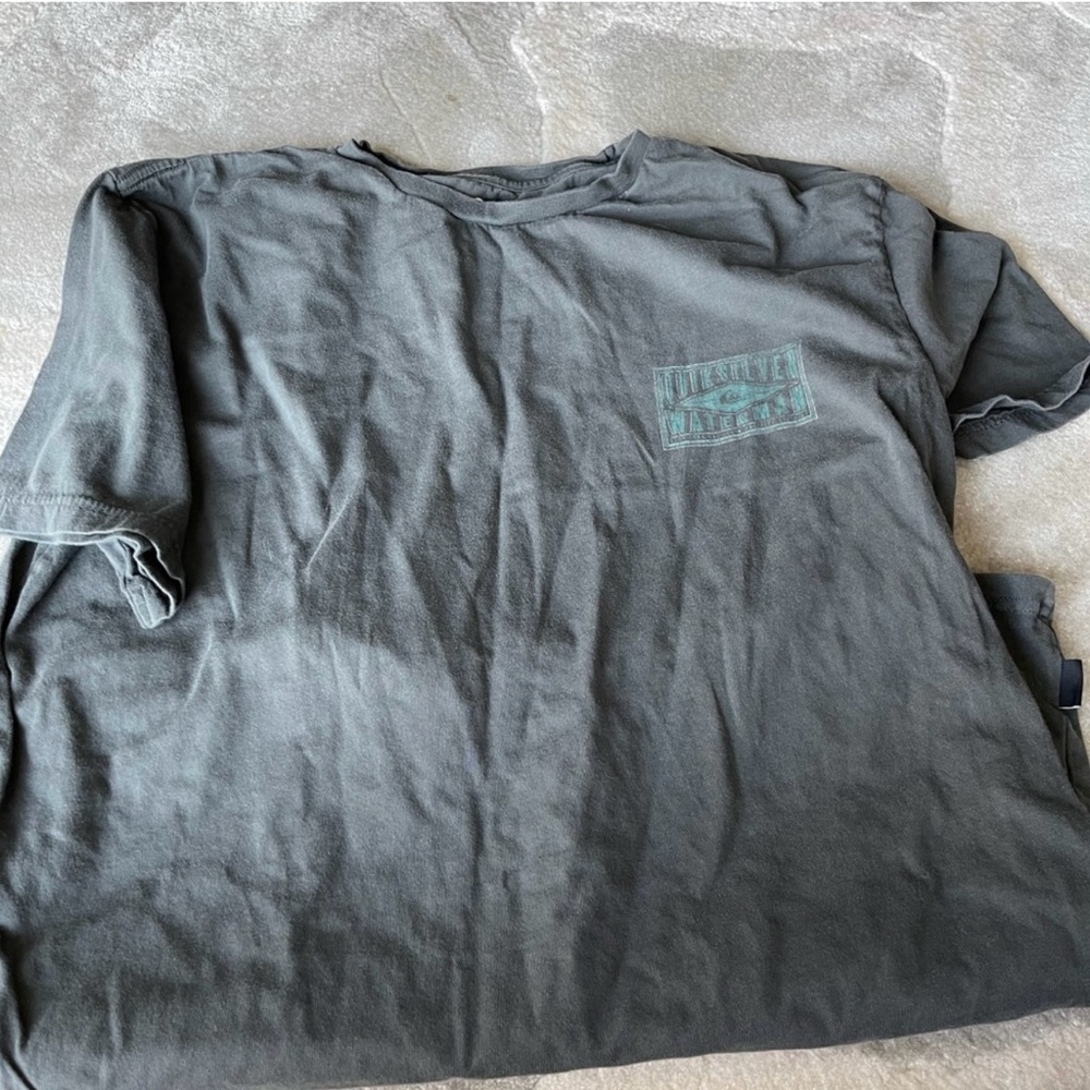 Men's Gray QuikSilver XXL T-Shirt - Picture 3 of 5